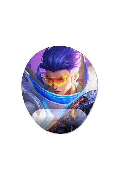 Pixxa Mobile Legends - موديل لوحة ماوس Granger مع مسند للمعصم - 2 بيضاوي