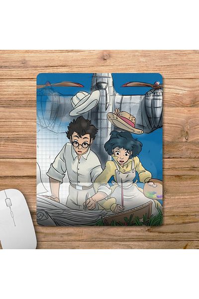 Pixxa The Wind Rises - ارتفاع الرياح - موديل لوحة ماوس ستوديو جيبلي بمساعدة المعصم - 2