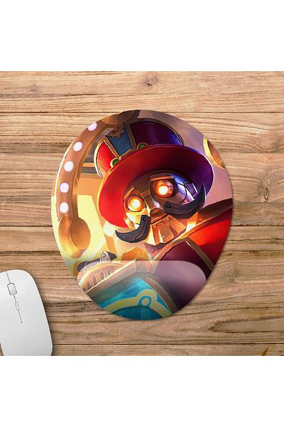 Pixxa Mobile Legends - موديل لوحة ماوس Uranus مع دعم للمعصم - 2 بيضاوي