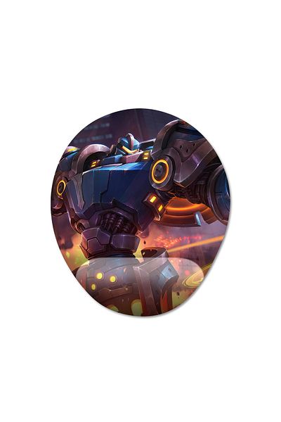 Pixxa Mobile Legends - موديل لوحة ماوس Uranus مع دعم للمعصم - 3 بيضاوي