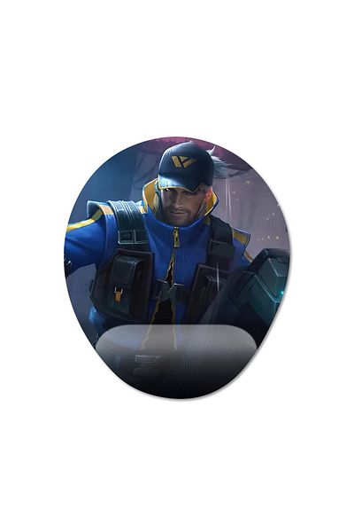 Pixxa Mobile Legends - موديل لوحة ماوس كلينت مع دعم للمعصم - 2 بيضاوي