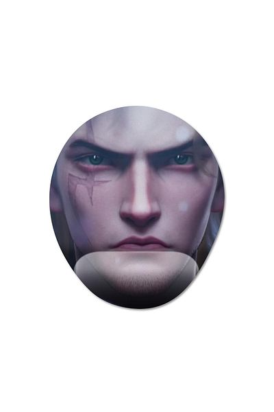 Pixxa Mobile Legends - موديل لوحة ماوس نولان مع مسند للمعصم - 3 بيضاوي