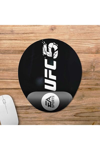 Pixxa موديل لوحة ماوس مدعومة للمعصم من EA Sports UFC 5 - 3 بيضاوي