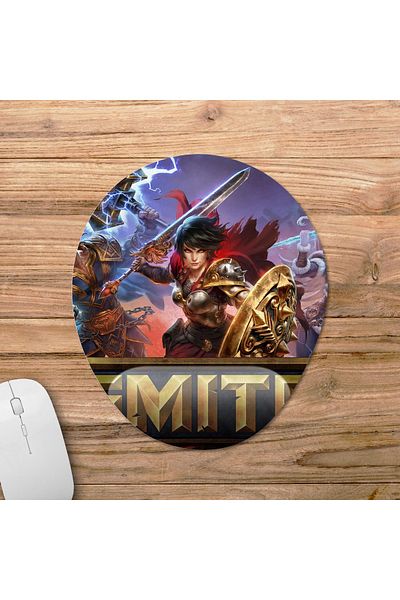 Pixxa SMITE موديل لوحة ماوس مع مسند للمعصم - 1 بيضاوي