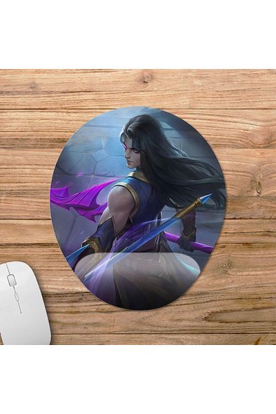 Pixxa Mobile Legends - موديل لوحة ماوس Arlott مع دعم للمعصم - 2 بيضاوي