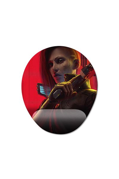 Pixxa Cyberpunk 2077: موديل لوحة ماوس Phantom Liberty بمساعدة المعصم - 2 بيضاوي