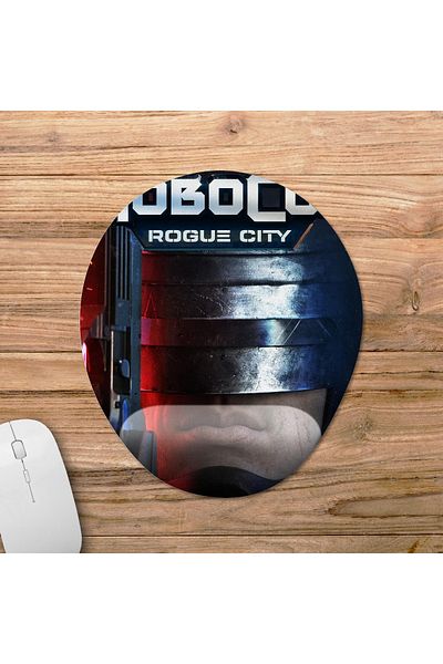 Pixxa RoboCop: موديل لوحة ماوس بمساعدة المعصم من Rogue City - 2 بيضاوي