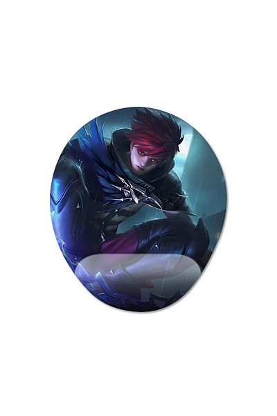 Pixxa Mobile Legends - موديل لوحة ماوس جوليان مع مسند للمعصم - بيضاوي واحد