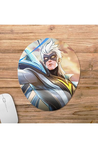 Pixxa Mobile Legends - موديل لوحة ماوس مدعمة للمعصم - 2 بيضاوي