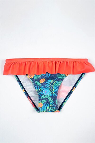 Adisia Simala Kız Çocuk Nar Çiçeği Fırfırlı Çiçekli Bikini Altı