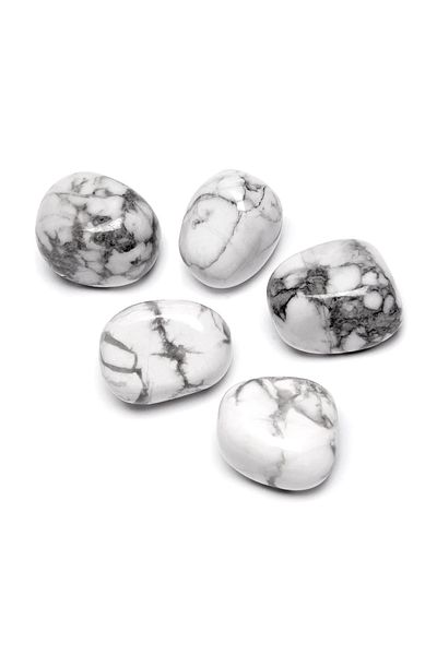 Tesbih Atölyesi قلادة Timbil Model Real Howlite Stone