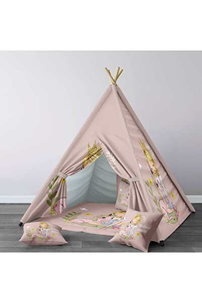 Lina Bebek, Çocuk Odası Minderli/Mindersiz Oyun Evi, Çadır Model 00261