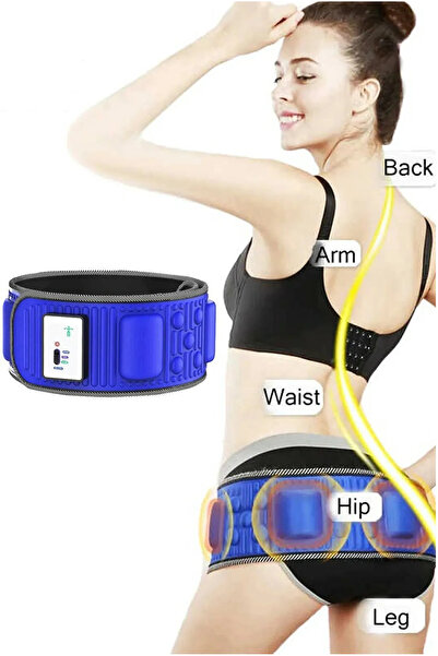 Genel Markalar 5 Motorlu 7 Programlı Titreşimli Masaj Kemeri Göbek Eritme Aleti kemer