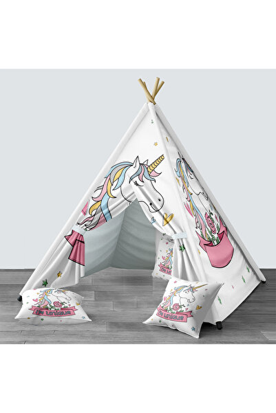 Lina Bebek, Çocuk Odası Minderli/Mindersiz Oyun Evi, Çadır Model 00069