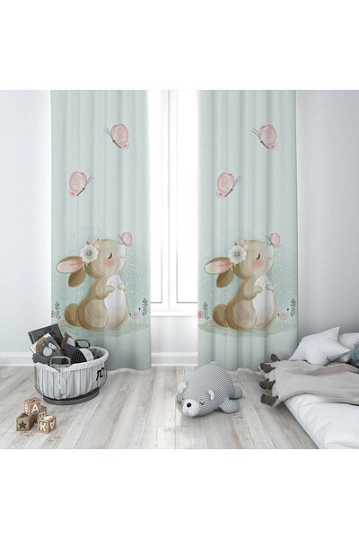 Lina Baby, Children's Room Single Wing Background Curtain Model 00325
