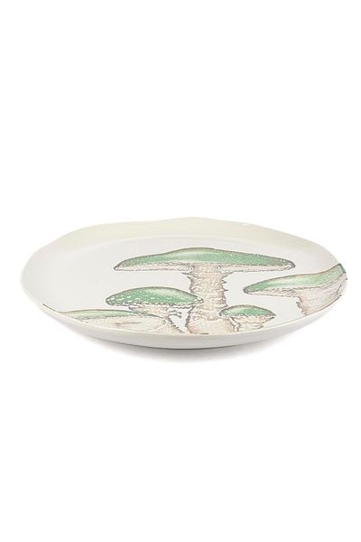 Mikasa Moor Amorphous Green Mushroom Ceramic Service 41cm