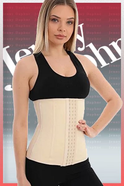 Jenny Daphne Strapless Maternity Corset Waist Support Firming Postpartum Strapless Latex Corset PF5002