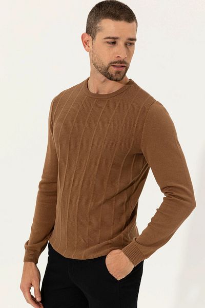 Pierre Cardin Taba Slim Fit Crew Neck Knitwear Sweater