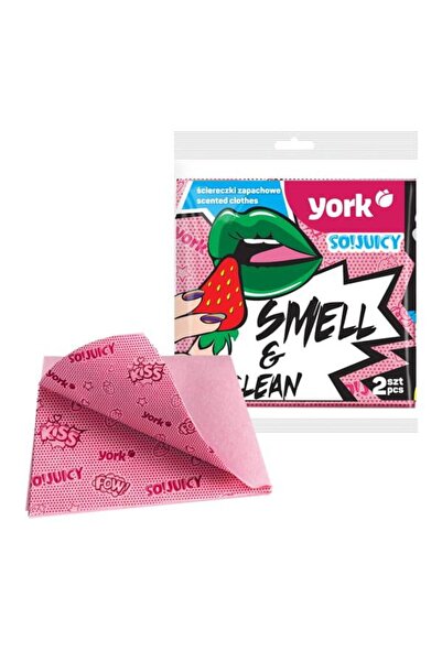 MiniHome York So!Juıcy Çilek Kokulu Temizlik Bezi 2 Adet 35 x 35 cm