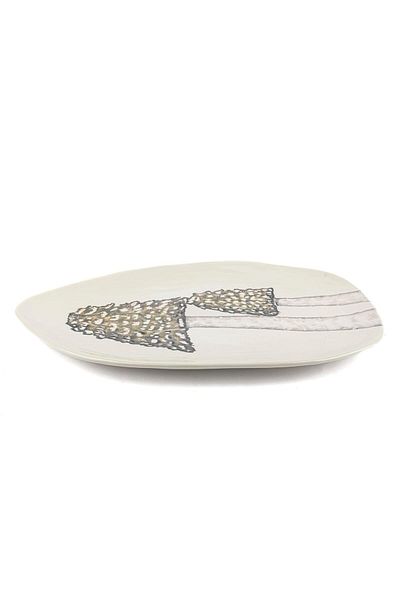 Mikasa Moor Amorphous Green Oval Ceramic Service 45x32cm