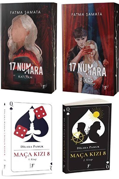 Artemis Yayınları 17 Numara Set + Maça Kızı Set / 4 Kitap Karton Kapak