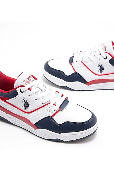 U.S. Polo Assn. US POLO MARTELL 3PR EKEK WHITE/RED SPORTS SHOES