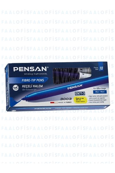 Pensan 3003 Office Type Quality Felt Tip Pen 10 Pieces (1 Pack)