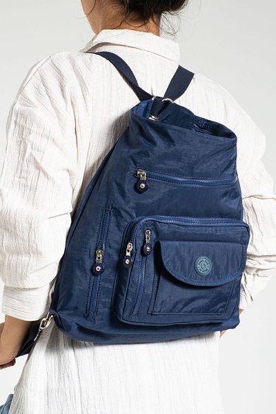 By Hakan Mega 261 Women's Clinker Backpack and Shoulder Bag DARK BLUE