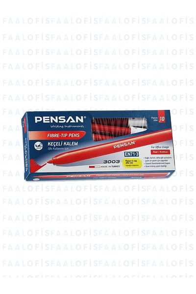 Pensan 3003 Office Type Quality Felt Tip Pen 10 Pieces (1 Pack)