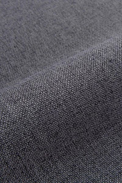 VANESSA PERDE High Ceiling Anthracite Gray Linen Blackout Blackout Sunshade Curtain Pleatless Flat 6m Height