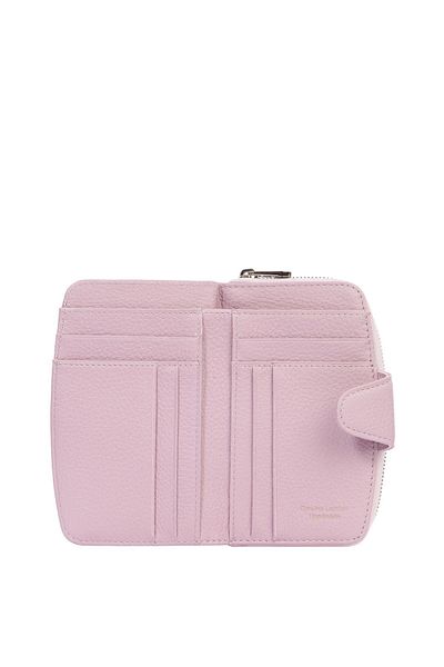 CENGİZ PAKEL Cengiz Pakel Genuine Leather Women's Wallet-Portfolio - 65118 - Lilac