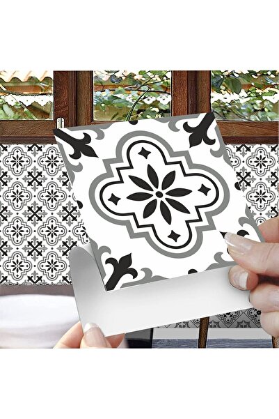 hedefPLUS Muftak Banyo Fayans Kaplama Duvar Dekorasyon Sticker Folyo 30 Adet 15x15cm