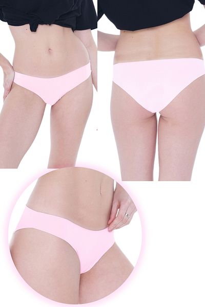 par lingerie pl Pink Set of 3 Laser Cut Panties