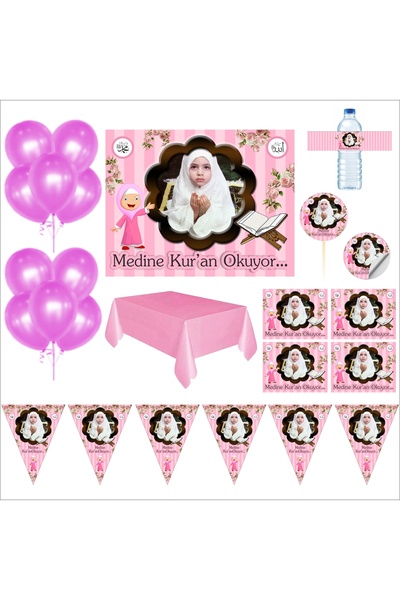 CiciMagnet Kuran Okuyorum Süsleme Seti Afiş Magnet Flama Balon ve Daha Fazlası