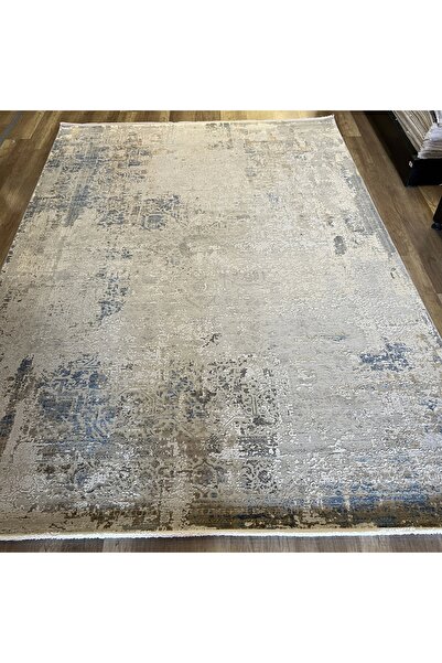 Hoomrugs Hoom Rugs Exclusive Bamboo Knot OL15 D Krem Mavi Neo Klasik Salon Ha...