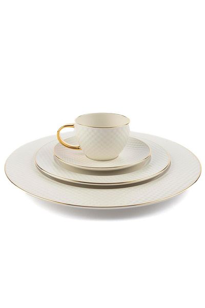 Mikasa Moor Accent Gold 19 Piece Breakfast Set