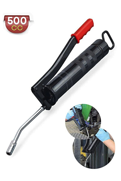 MOONSHOP Pro Serisi 500 Cc Büyük Boy Demir Hortum Hediyeli Gres Pompası...