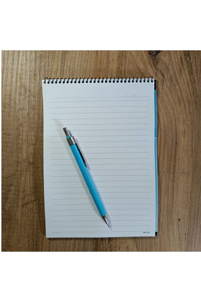Gıpta Bloc de note A5, 3 bucăți, în culori pastelate, cu rigle, 40 de coli, caiet cu spirală