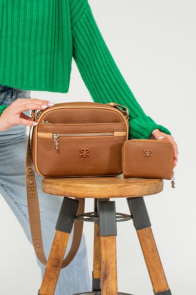 YOGII Комбинация от портфейл и чанта през рамо от модел Montero, водоустойчива изкуствена кожа VIP