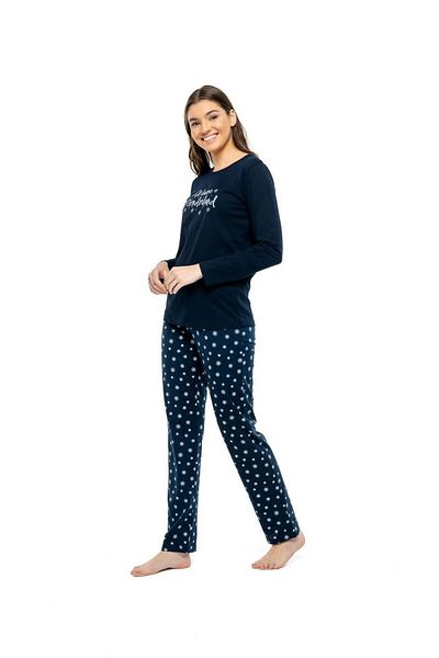 Mod Collection Mod 3968 Winter Wonderland Snowflake Patterned Pajamas Set