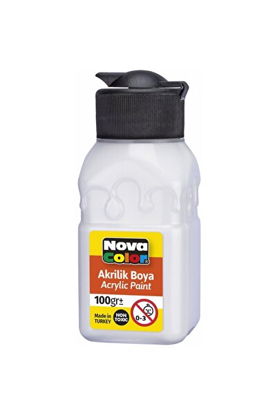 Nova Color OVA COLOR AKRİLİK BOYA 100 ml TİTANYUM BEYAZI NC-