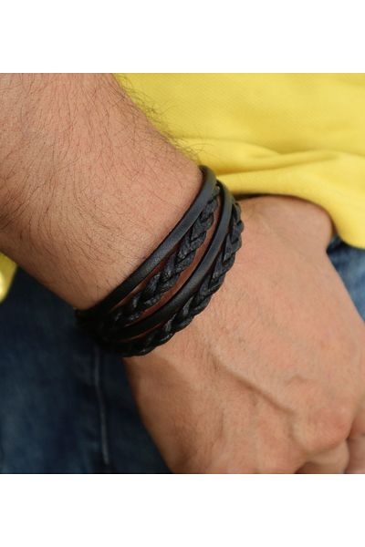 Ebsem - 100% Leather Men's Women's Bracelet Leather Band