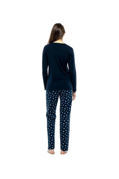 Mod Collection Mod 3968 Winter Wonderland Kar Tanesi Desenli Pijama Takım