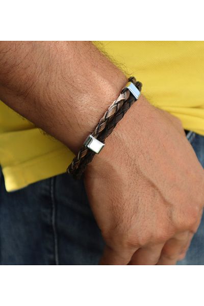 Ebsem - 100% Leather Men's Women's Bracelet Leather Band
