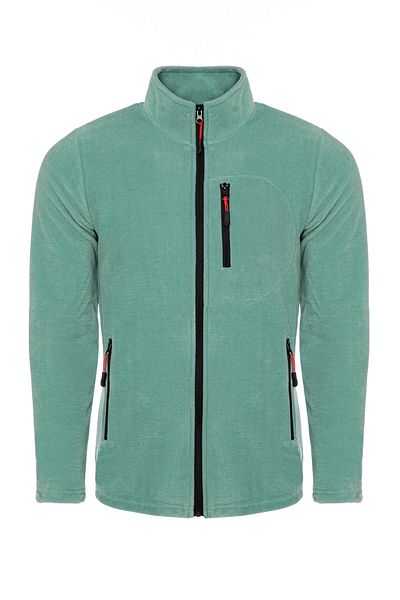 MAXIMILLIAN Men's Polar Cagla Color 3 Pocket Zippered Bato Collar Outdoor Fleece