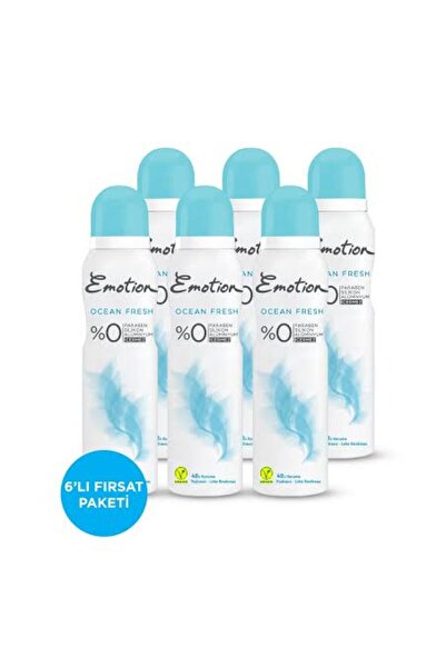 Emotion Ocean Fresh Kadın Deodorant 6x150ml