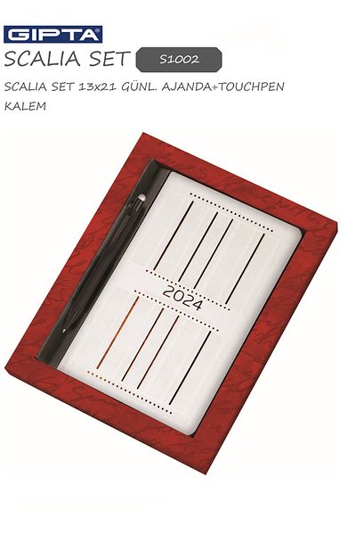 Gıpta 2024 SCALIA SET 13x21 ΗΜΕΡΑΣ ΑΓΕΝΤΑ+ΣΤΥΛΟ ΑΦΗΣ