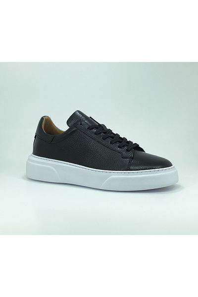 Clasica Pantofi negri din piele naturală
