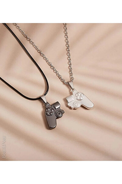 BearPear 2'li Gamepad Oyun Konsolu Mıknatıslı Best Friends Arkadaşlık Kolyesi