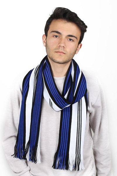 toptanhanem Knitwear Men's Striped Scarf